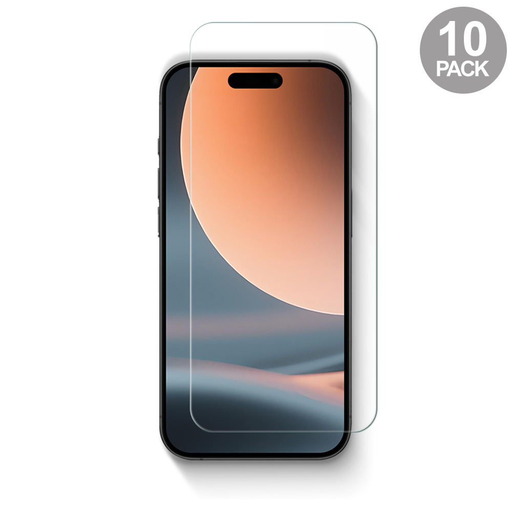 Uolo Shield Glass Bulk 10 Pack with Alignment Tray, iPhone 17 Pro